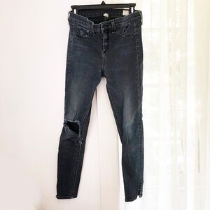 Rag & Bone Distressed Jeans / La Paz color / Stretch Size 28